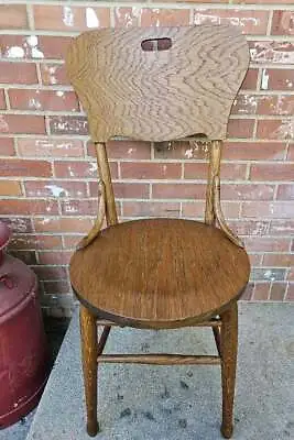 Thonet Bentwood Chair Solid Oak Mid Century Hip Rests • $132.99