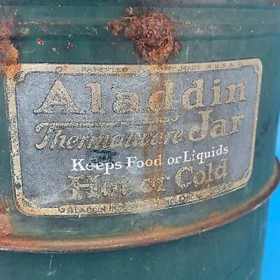 Aladdin Thermalware Jar Thermos Vintage **CURSED** 1920s Large Jug Heavy Duty • $15.20