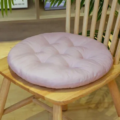 Solid Round Chair Seat Pad Cushions Indoor Outdoor Dining Garden Patio Pillow • £6.64