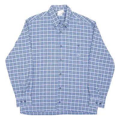 MAMMUT Mens Shirt Blue Check Long Sleeve M • £19.99