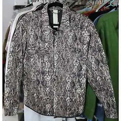 Giorgio Brato Python Snakeskin Print Shirt Jacket 48 Medium • $175