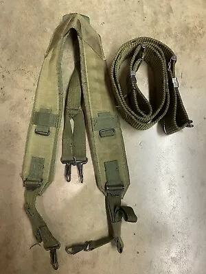 US LC-1 Large Equipment Belt & Suspenders 1975 & 1976 • $37