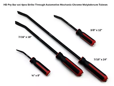 Pry Bar Set 4pcs HD Strike Through Automotive Mechanic Chrome Molybdenum Taiwan • $99