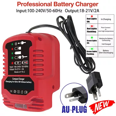 AU Plug Battery Charger For Ozito 18V Li-ion Battery For Cordless Tools Battery • $31.34