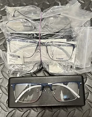 New Marchon Flexon B2031 412 57mm Navy Blue Eyeglasses Lot Of 18 Units • $325