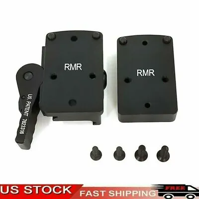 RMR Red Dot Sight Mount Mini QD Auto Lock Riser Mount Base Weaver Picatinny Rail • $15.99