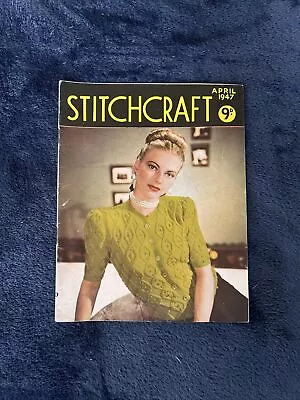 Rare Vintage Stitchcraft April 1947 Original Magazine Booklet Needlework • £5.99