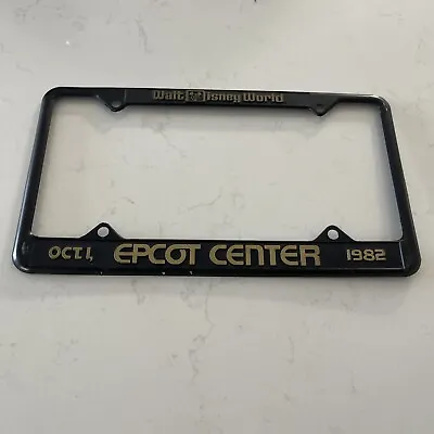 Epcot Center - Vintage Pre-opening Metal License Plate And License Plate Frame • $99.98