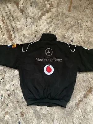 Vintage Retro Mercedes Benz Mclaren F1 Nascar Embroidered Racing Graphic Jacket • $100