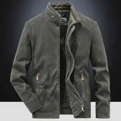 Men Parkas Motorcycle Jacket Camping Heating Work Wear Casual Tactical Coats • $168.76