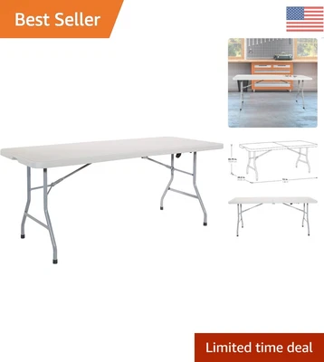 $109.99 • Buy Folding Table - Waterproof - 6 Feet - Perfect For Parties, Banquets, Crafting