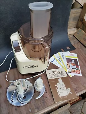 Vintage Moulinex Food Processor La Machine 2 Bowl-Type Slicer LM2 W/ Manual  • $109.80