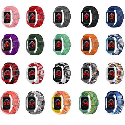 $16.99 • Buy Apple Watch Band+Case IWatch Nylon Sport Loop Strap 38-45mm Series 7 6 5 4 3 2 1