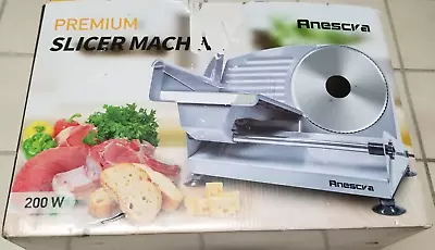 Anescra Meat Slicer 200W With Two Removable 7.5’’ Stainless Steel Blades Elec... • $90