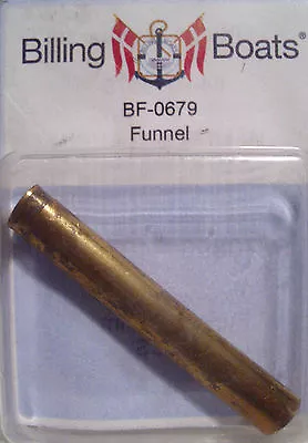 Billing Boats Accessory BF-0679 - 1 X 60mm Long Brass Oval Ships Funnel • $16.09