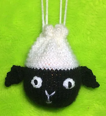 KNITTING PATTERN - Easter Lamb Drawstring Sheep Bag 10 Cms Fits Choc Orange • £3.25