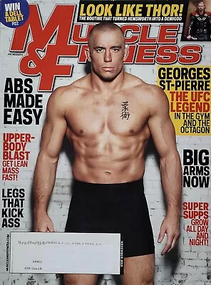 GEORGES ST-PIERRE - THE UFC LEGEND November 2013 MUSCLE & FITNESS Magazine • $5