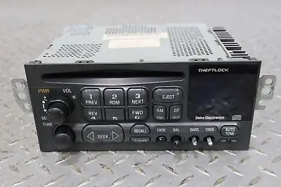 97-04 Chevy Corvette C5 Radio CD Player OPT UN0 09380781 Missing Knobs/CD Issue • $150