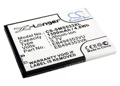 Li-ion Battery For Samsung Galaxy Txt Galaxy Y Pro Duos GT-i5510 3.7V 1300mAh • £16.02