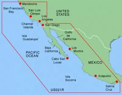 Garmin BlueChart Data Card - MUS021R California-Mexico GPSMAP 492496498296 • $59