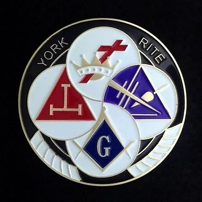 Masonic York Rite Car  Auto Emblem (YRA-1) • $4.50