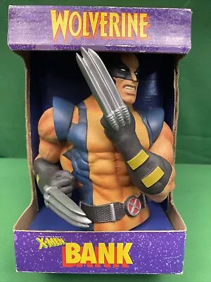 Vintage 1992 Marvel X-Men Wolverine Coin Bank Piggy Bank • $50