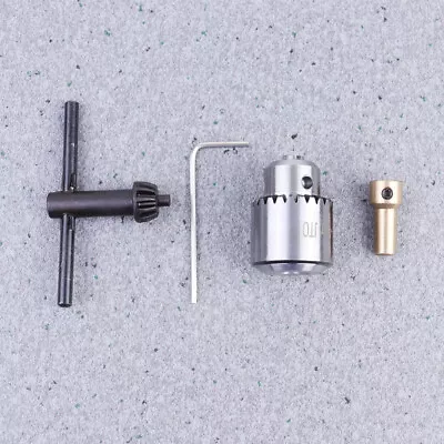  Small Drill Chuck Practical Metal Lathe Accessories Adaptor Key Holder • £10.19