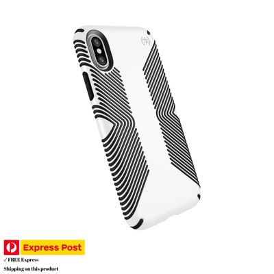 $39.95 • Buy Speck Presidio Grip Hybrid Phone Case IPhone X/Xs Black / White - Express Post