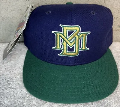 Vintage NWT Milwaukee Brewers New Era Diamond Collection Navy Green Hat Sz 7 ⅛ • $59.95