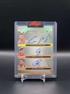 McGregor Nadal Curry 1/1 2023 Leaf Magnificence W/Gold Light Box (KG) • $204.50