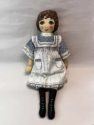 Vintage Lithograph Cloth Doll By Mama Wood Doria 16” • $35