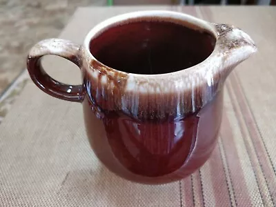 Vtg McCoy Creamer Pottery Brown Drip Ware Glazed Dripware 7020 USA Pitcher 4  • $10