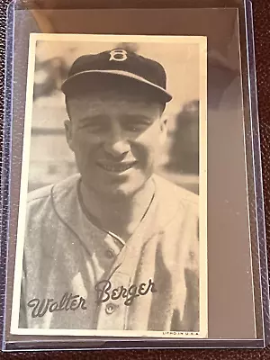 1936 Goudey Wide Pen Walter Berger 4 Time All-star • $12.99