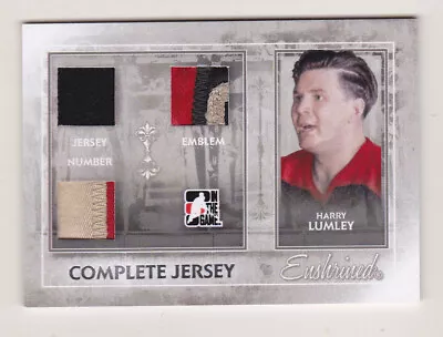 10-11 ITG Enshrined Harry Lumley 1/9 Complete Jersey Patch Blackhawks 2010 • $101.24