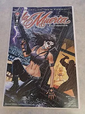 La Muerta: Retribution #1 Nm/mt (standard Edition) Signed By Brian Pulido! • $11