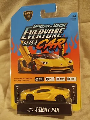 MR. BEAST & MSCHF ~ Everyone Gets A Car ~ X-Small Lamborghini ~ New In Package • $2