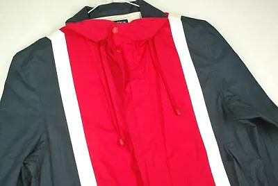 Vintage 90s Nautica Color Block Striped Full Zip Windbreaker Sailing Jacket L • $24.99