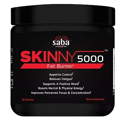 Saba Skinny 5000 Fat Burner-Weight Loss-Appetite Control - Mild Energy Booster • $35