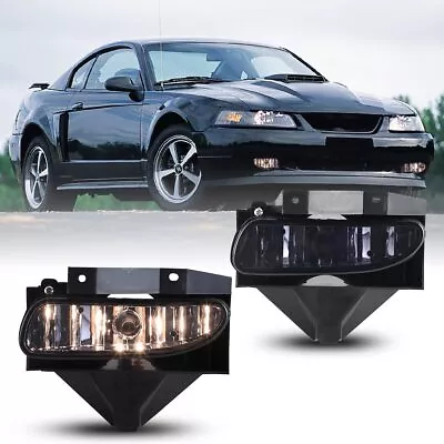 Fog Lights For 1999-2004 Ford Mustang Front Driving Lamps Replacement Smoke Lens • $25.29