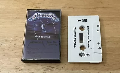 Metallica Ride The Lightning Metal Rock Cassette Tape Elektra Records EUC 1984 • $32.99