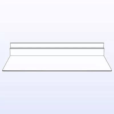 Slatwall Shelves Hanging Slatwall Accessories Clear Slatwall Shelf Plastic Shelf • £12.50