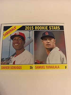 2015 Topps Heritage #179 Samuel Tuivailala RC Xavier Scruggs RC Cardinals • $1.50