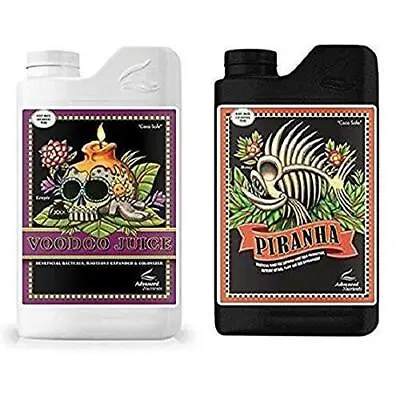 Advanced Nutrients Voodoo Juice And Piranha Liquid Fertilizer Bundle Set Pack (1 • $129.99