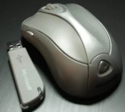Microsoft Wireless Notebook Laser Mouse 6000 With USB Receiver - Silver • $24.95