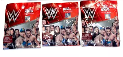 WWE Wrestling 2015 Mighty Mini's Series 1 Blind Bags Lot Of 3 New! Sealed! Rare • $9.99