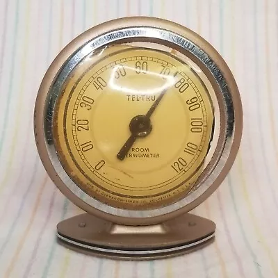 Small Vintage Tel-Tru Room Tabletop Thermometer Germanow-Simon Art Deco • $30