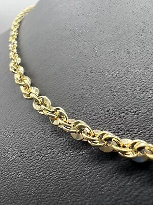 NEW 9ct Yellow Gold Rope Chain 18 Inch Graduated Style - Fully Hallmarked • £158.60