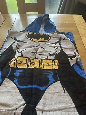 Boys Batman Hooded Towel Small Up To 5 Years • £5