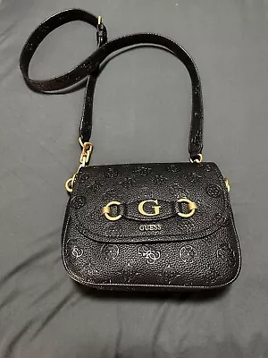 Guess Izzy Peony Hand Bag Cross  Body  Black • $100