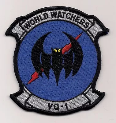 USN VQ-1 WORLD WATCHERS Patch FLEET AIR RECONNAISSANCE SQN • $5.99
